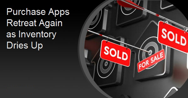 Purchase Apps Retreat Again as Inventory Dries Up