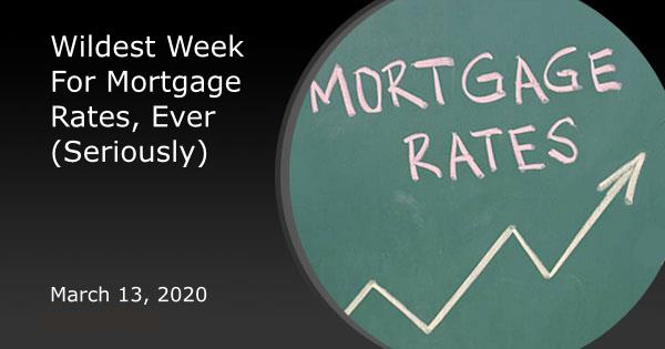 Wildest Week For Mortgage Rates, Ever (Seriously)