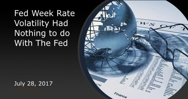 Fed Week Rate Volatility Had Nothing to do With The Fed