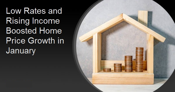 Low Rates and Rising Income Boosted Home Price Growth in January