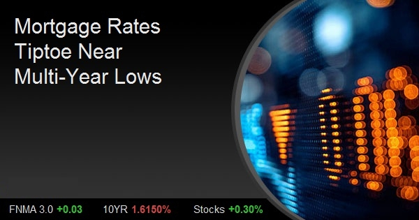 Mortgage Rates Tiptoe Near Multi-Year Lows