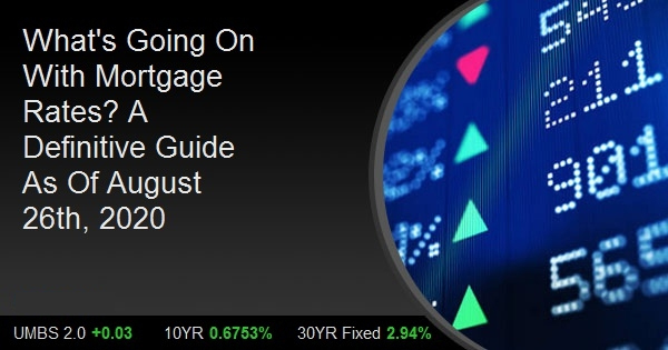 What's Going On With Mortgage Rates? A Definitive Guide As Of August 26th, 2020